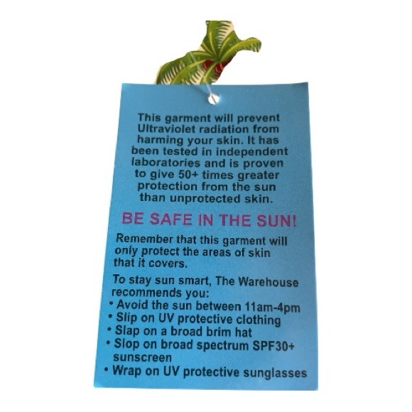 NWT, Girls size 16, floral Swim Top, UPF‎ 50+ - Picture 5 of 6